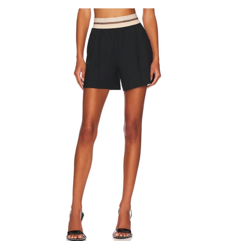 Helmut Lang Black Pull On Shorts Size Black Size 0
